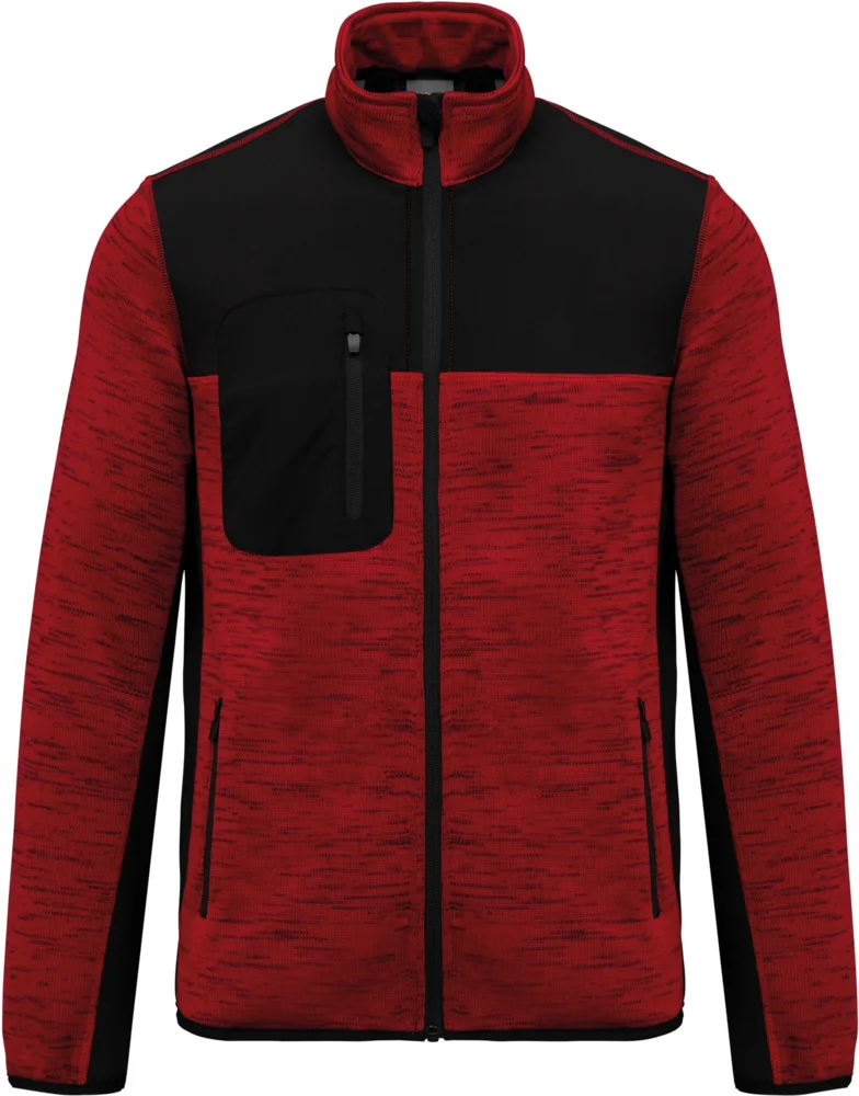 Herren Workwear Strickfleece Jacke