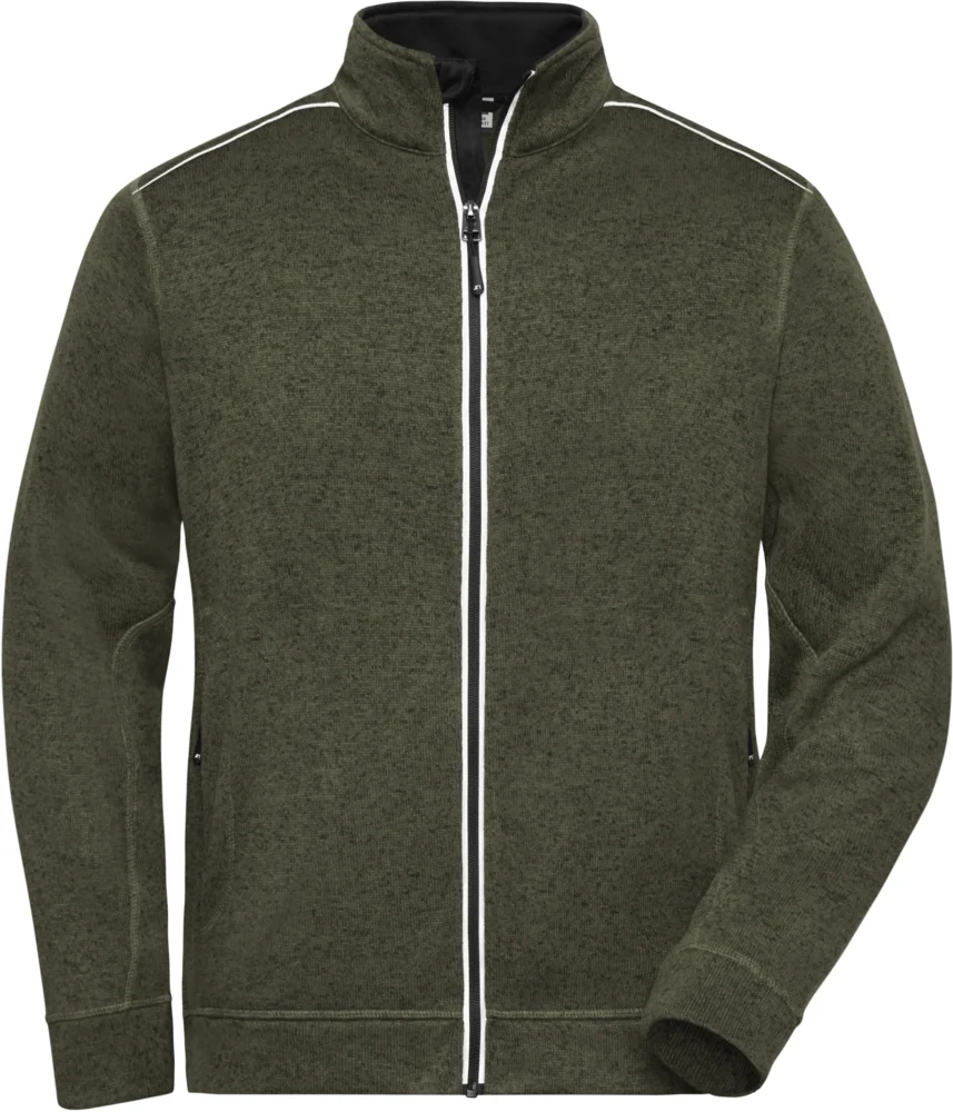 Herren Workwear Strickfleece Jacke - Solid