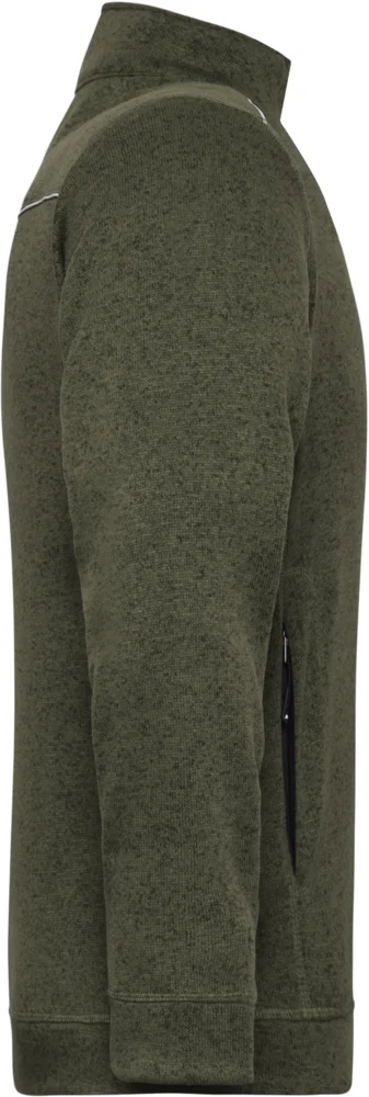 Herren Workwear Strickfleece Jacke - Solid