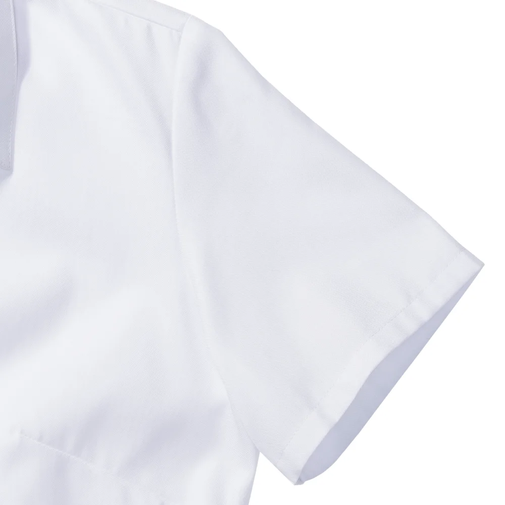 Herringbone Bluse kurzarm