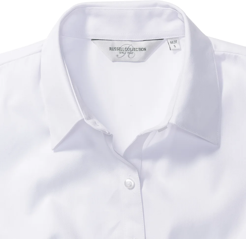 Herringbone Bluse kurzarm