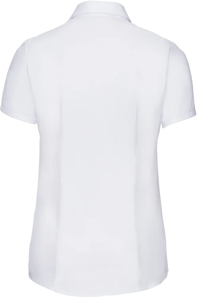 Herringbone Bluse kurzarm