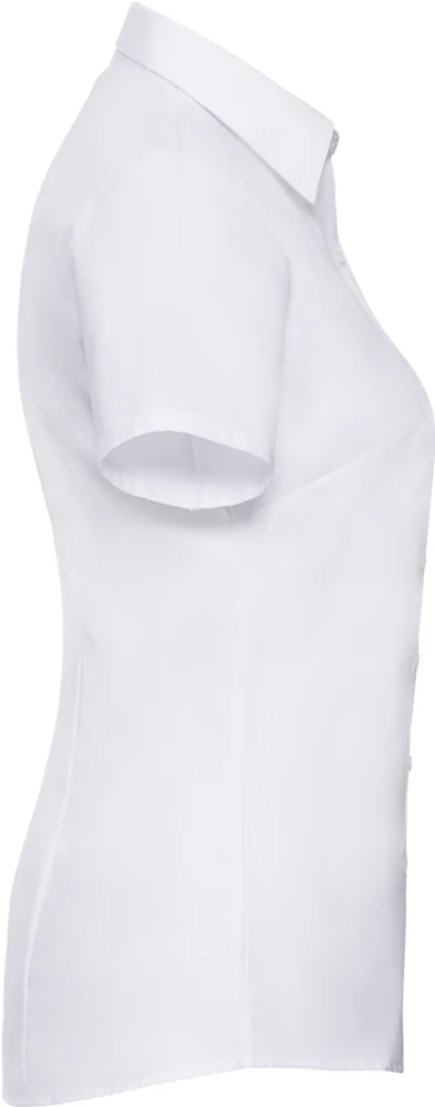 Herringbone Bluse kurzarm