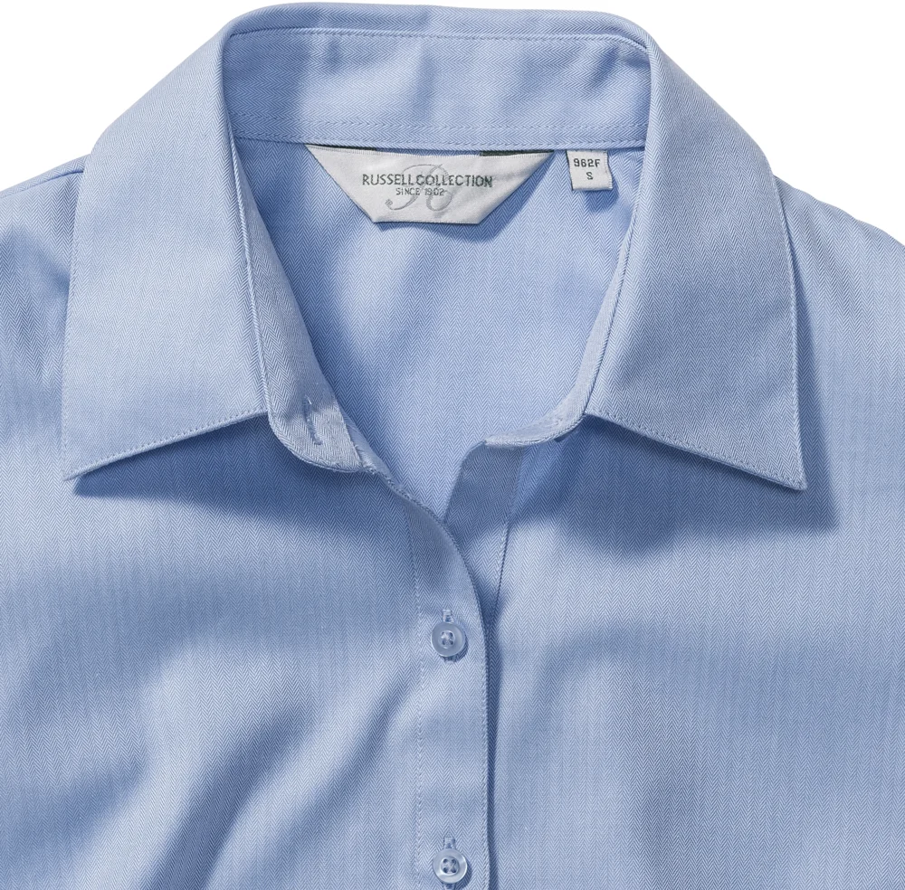 Herringbone Bluse langarm