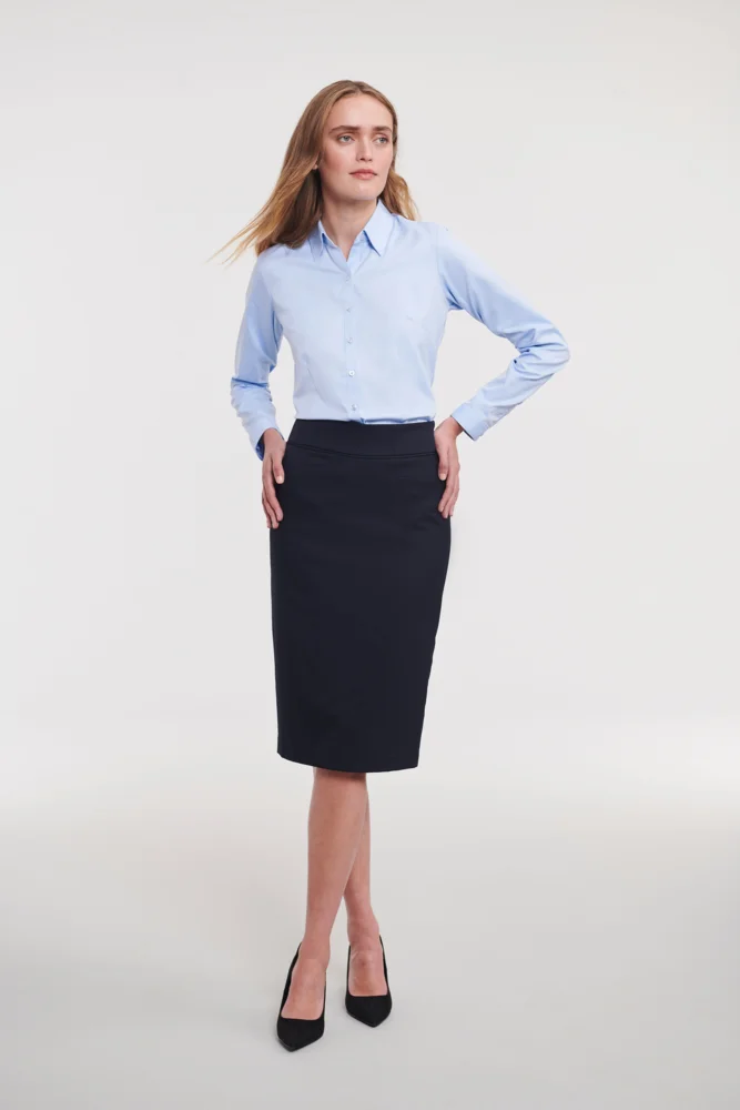 Herringbone Bluse langarm