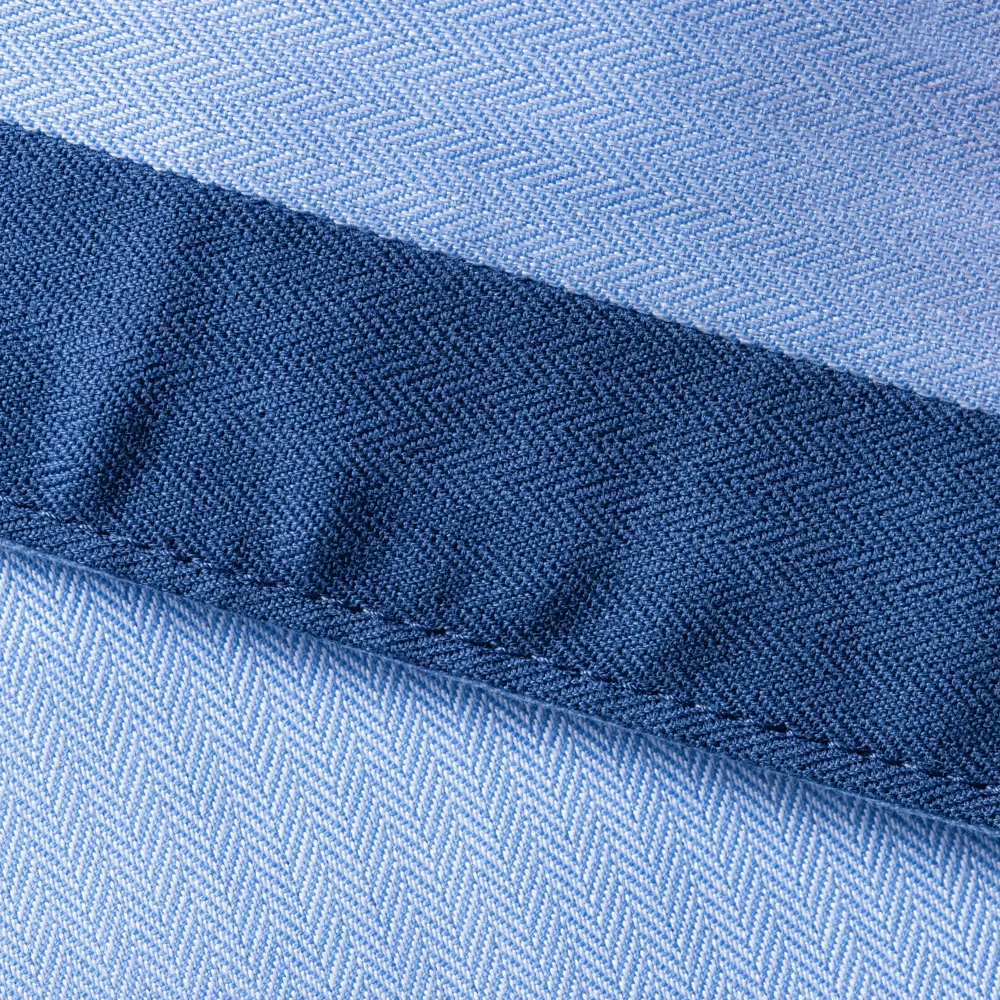 Herringbone Kontrast Hemd langarm