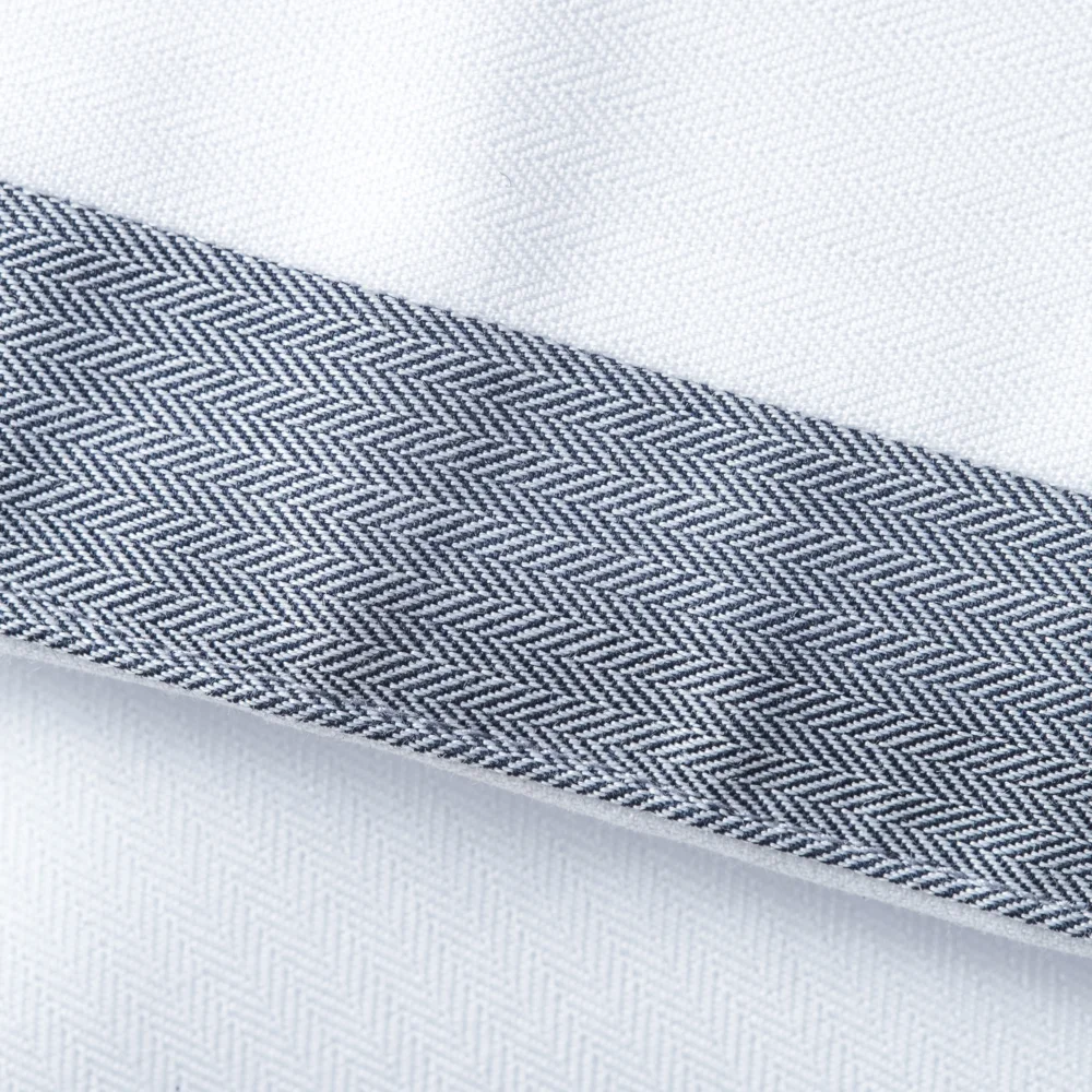Herringbone Kontrast Hemd langarm