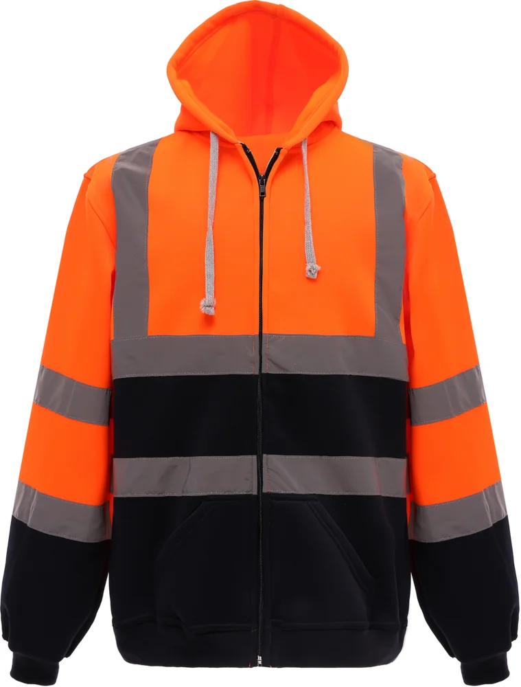 Hi-Vis Hooded Sweat Jacket