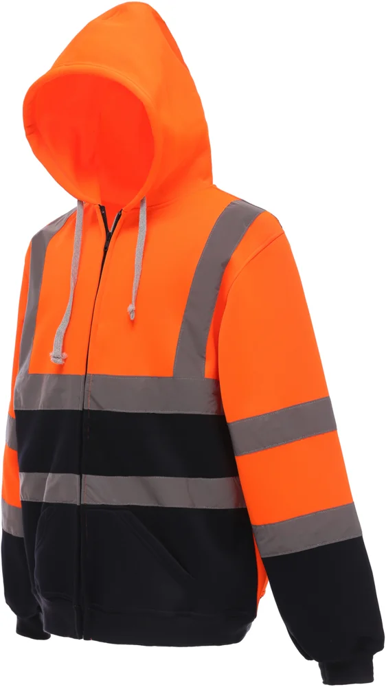Hi-Vis Hooded Sweat Jacket