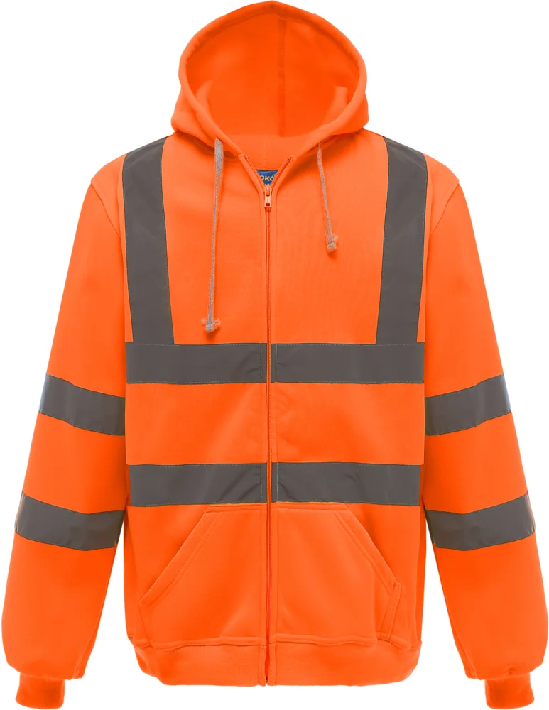 Hi-Vis Hooded Sweat Jacket