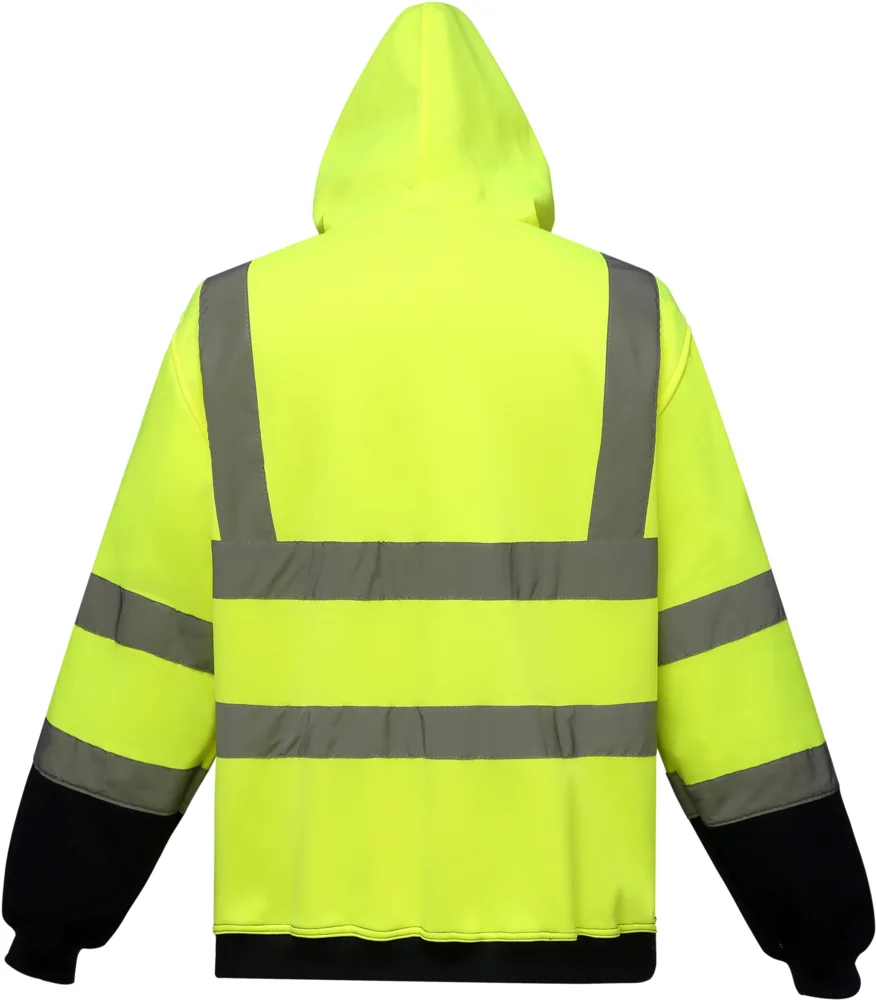 Hi-Vis Hooded Sweat Jacket