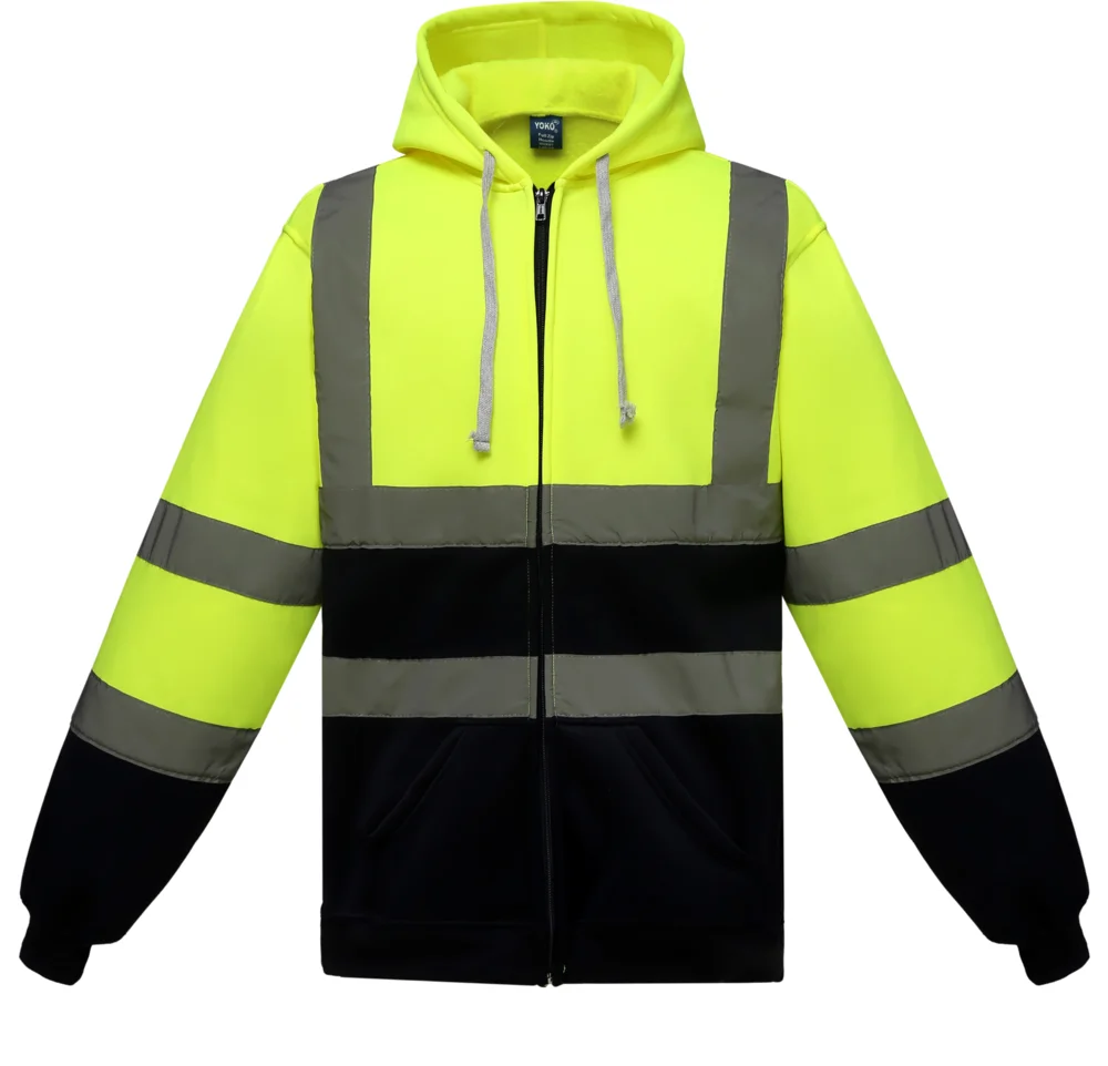 Hi-Vis Hooded Sweat Jacket