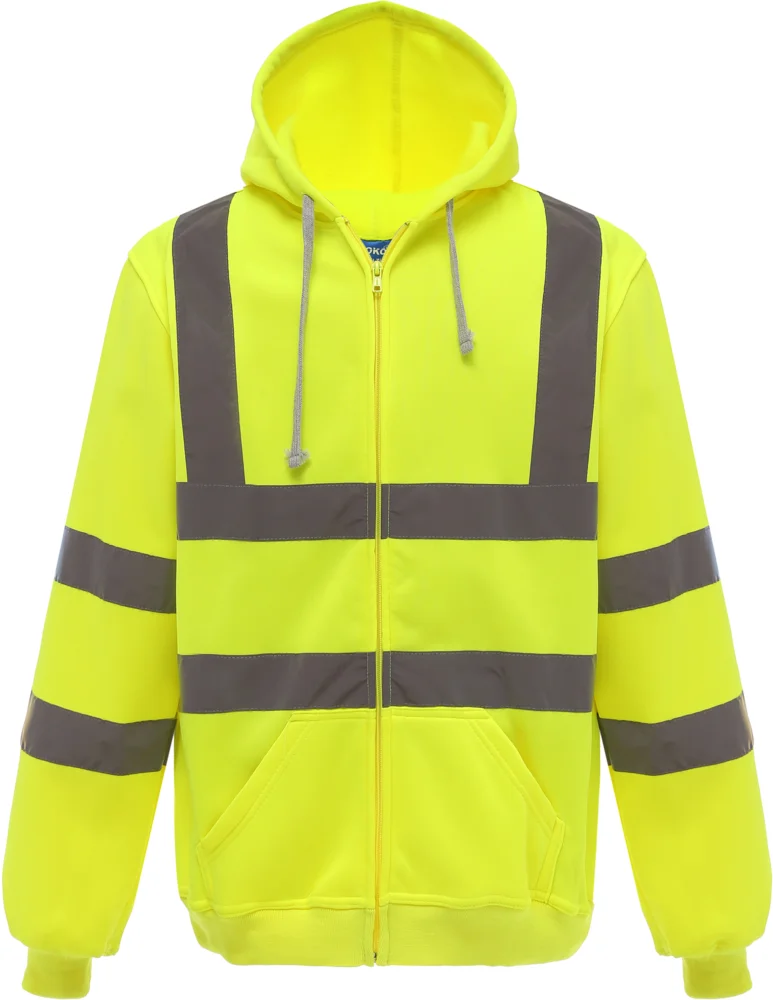 Hi-Vis Hooded Sweat Jacket