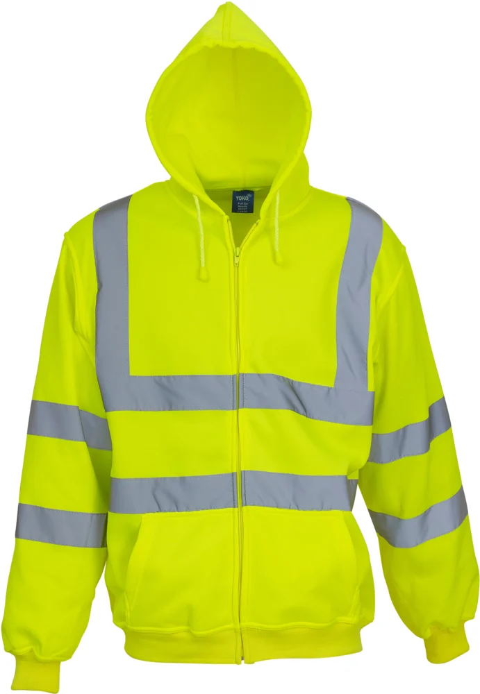 Hi-Vis Hooded Sweat Jacket