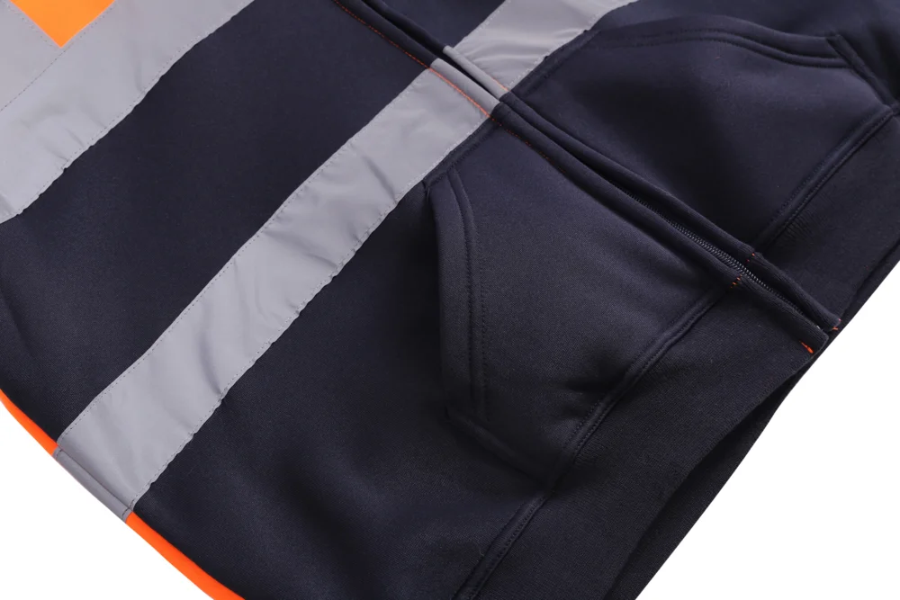 Hi-Vis Hooded Sweat Jacket