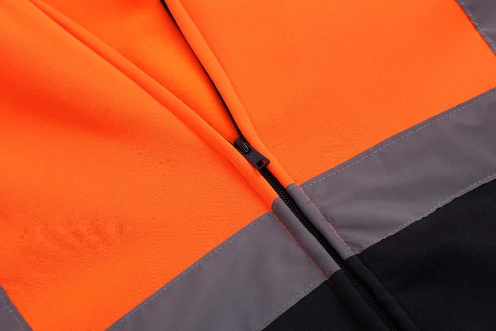 Hi-Vis Hooded Sweat Jacket