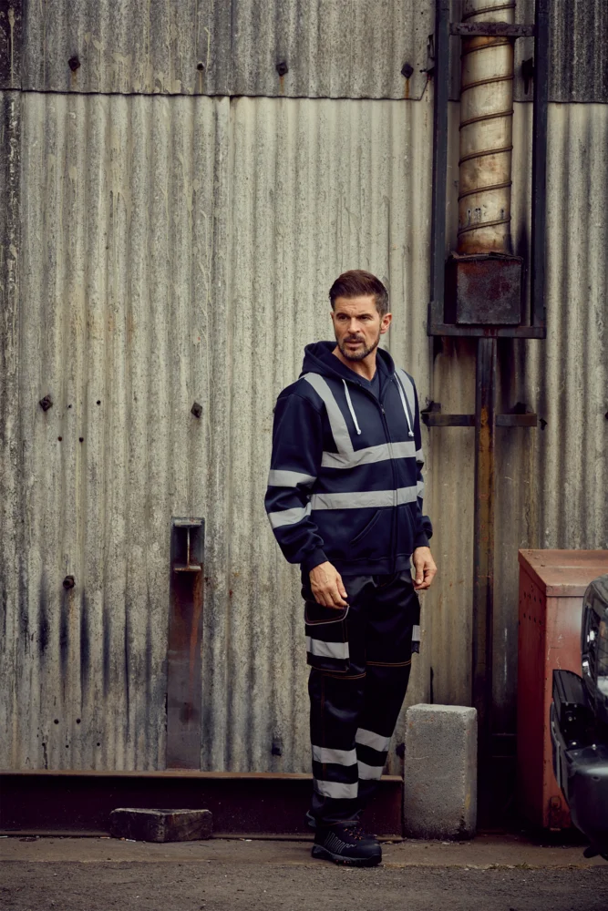 Hi-Vis Hooded Sweat Jacket