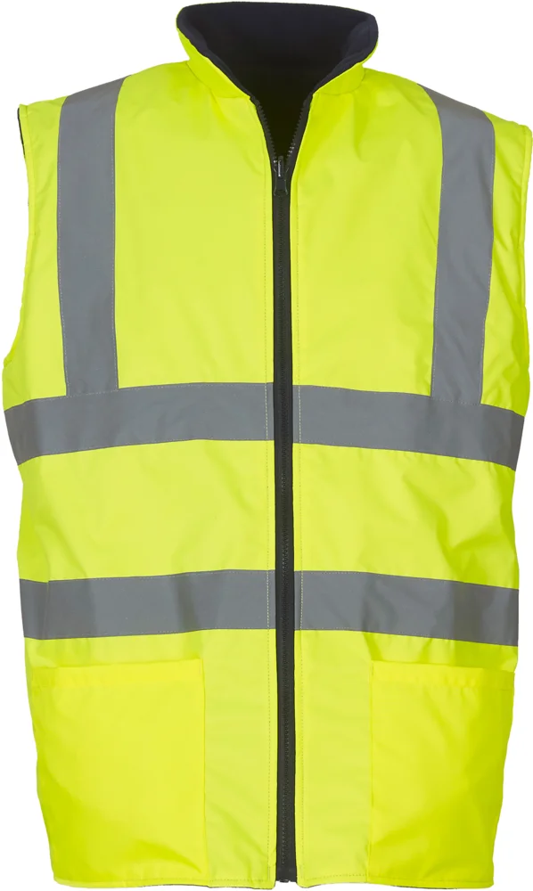 Hi-Vis Reversible Fleece Bodywarmer