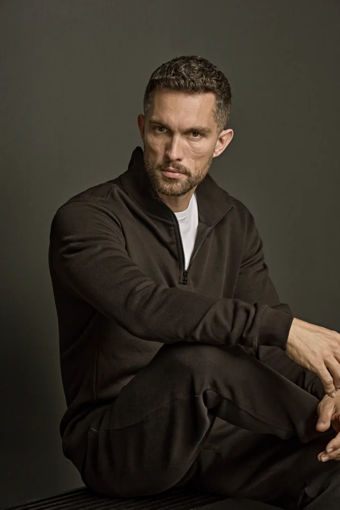 Interlock Sweater mit 1/4 Zip