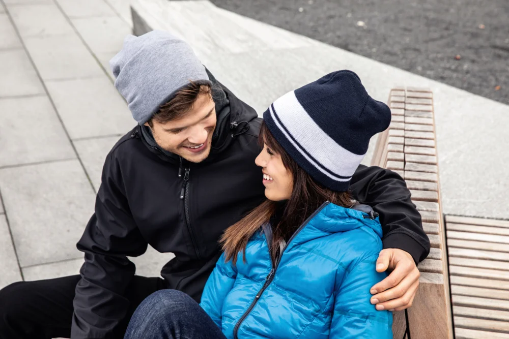 Jersey Beanie mit Fleecefutter