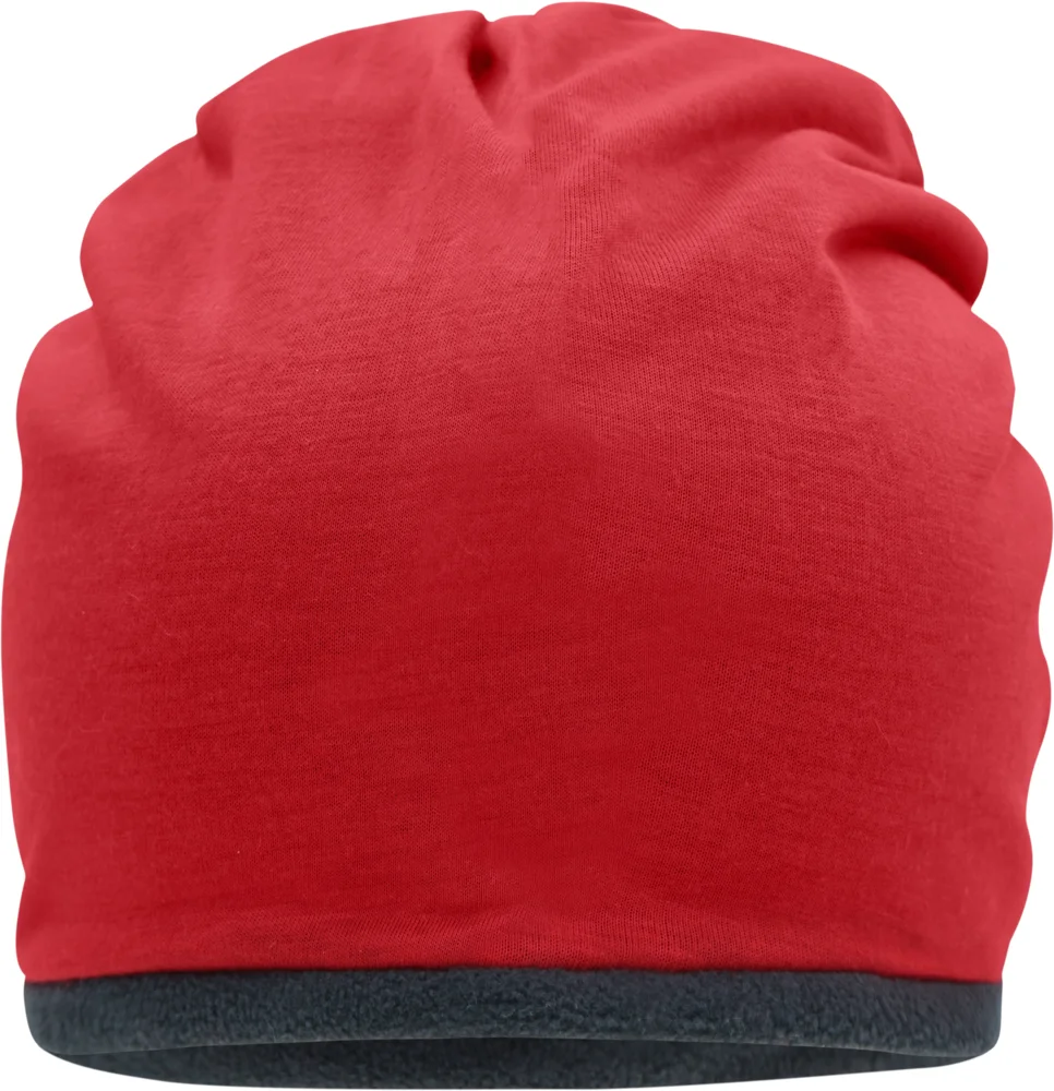 Jersey Beanie mit Fleecefutter