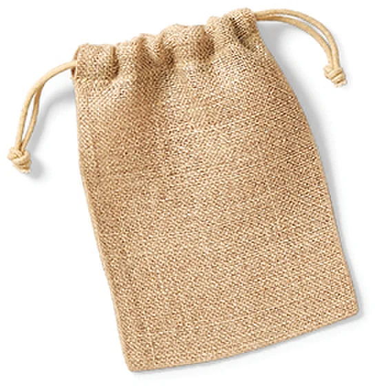 Jute Tasche mit Zugkordel