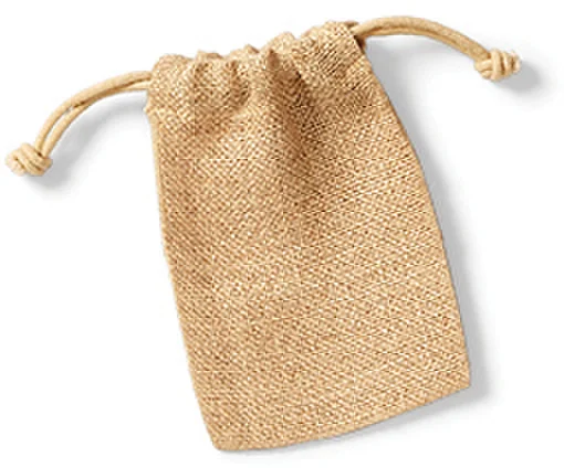 Jute Tasche mit Zugkordel