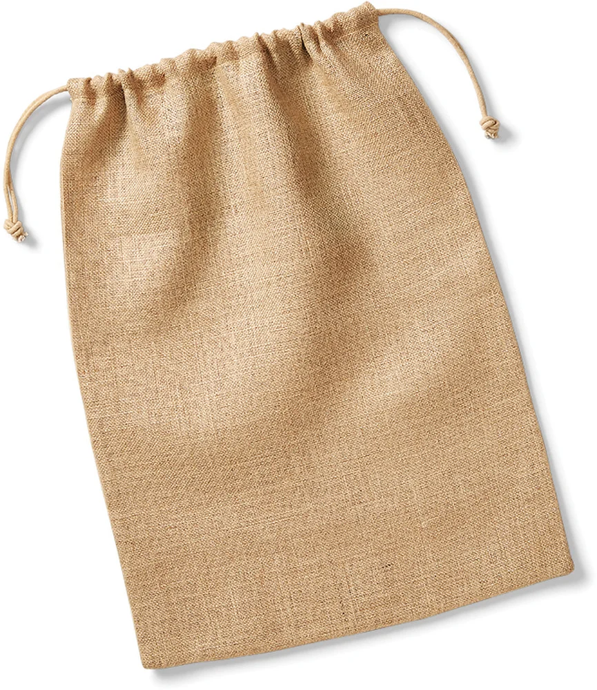 Jute Tasche mit Zugkordel