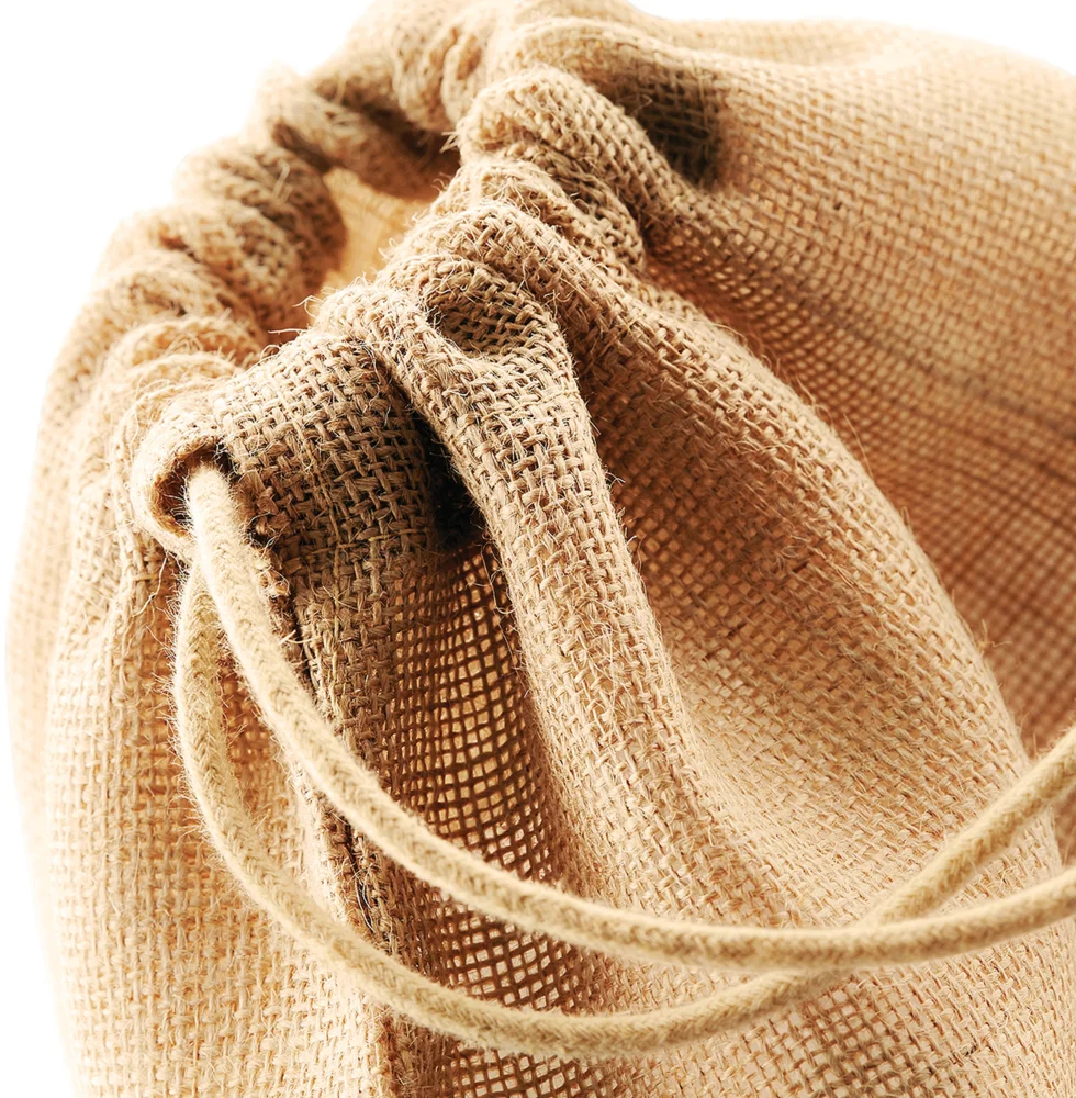 Jute Tasche mit Zugkordel