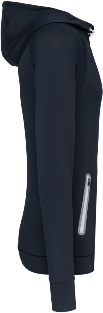Kapuzen Sport Sweatshirt mit 1/4 Zip