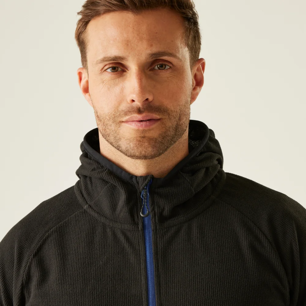 Hooded Structure Fleece Jacket "Navigate"