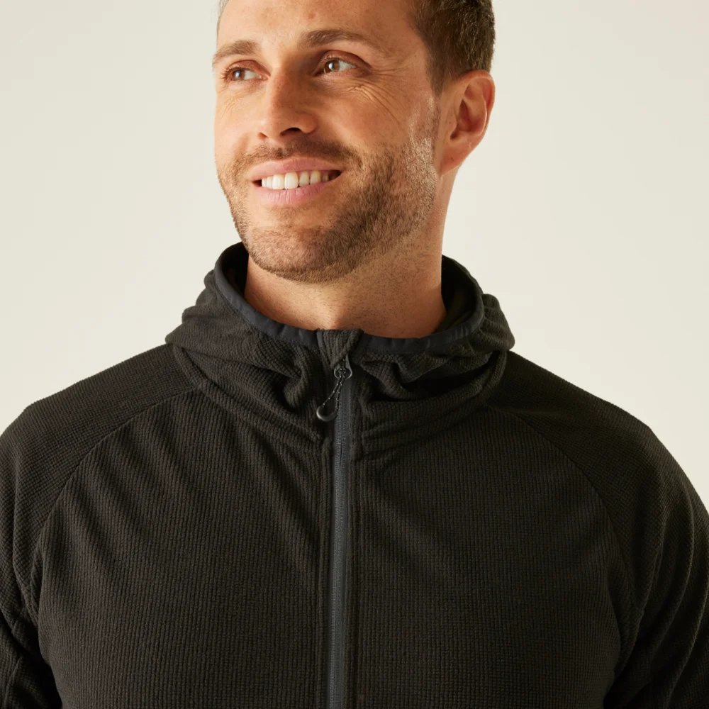 Hooded Structure Fleece Jacket "Navigate"