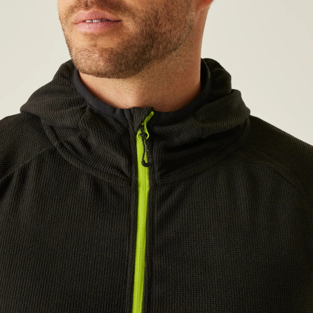 Hooded Structure Fleece Jacket "Navigate"