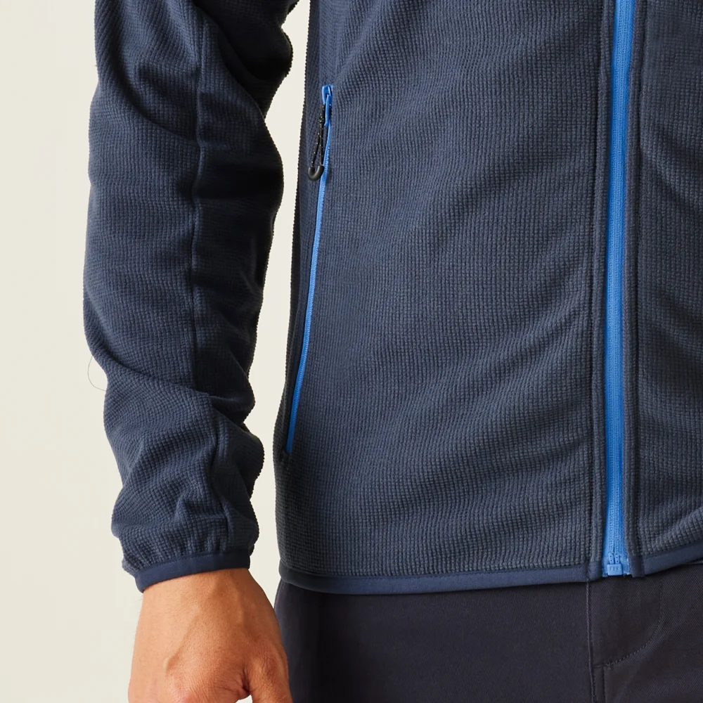 Hooded Structure Fleece Jacket "Navigate"