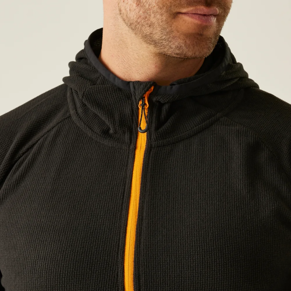 Hooded Structure Fleece Jacket "Navigate"