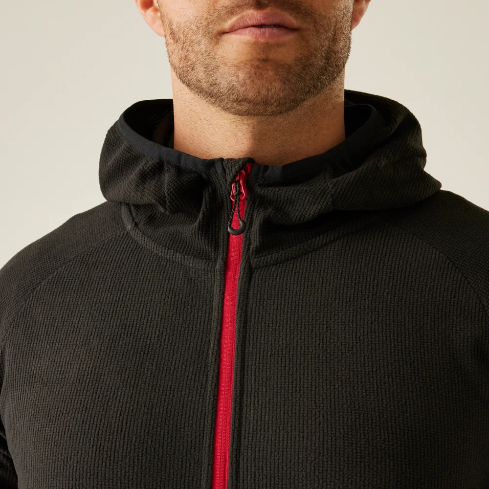 Hooded Structure Fleece Jacket "Navigate"