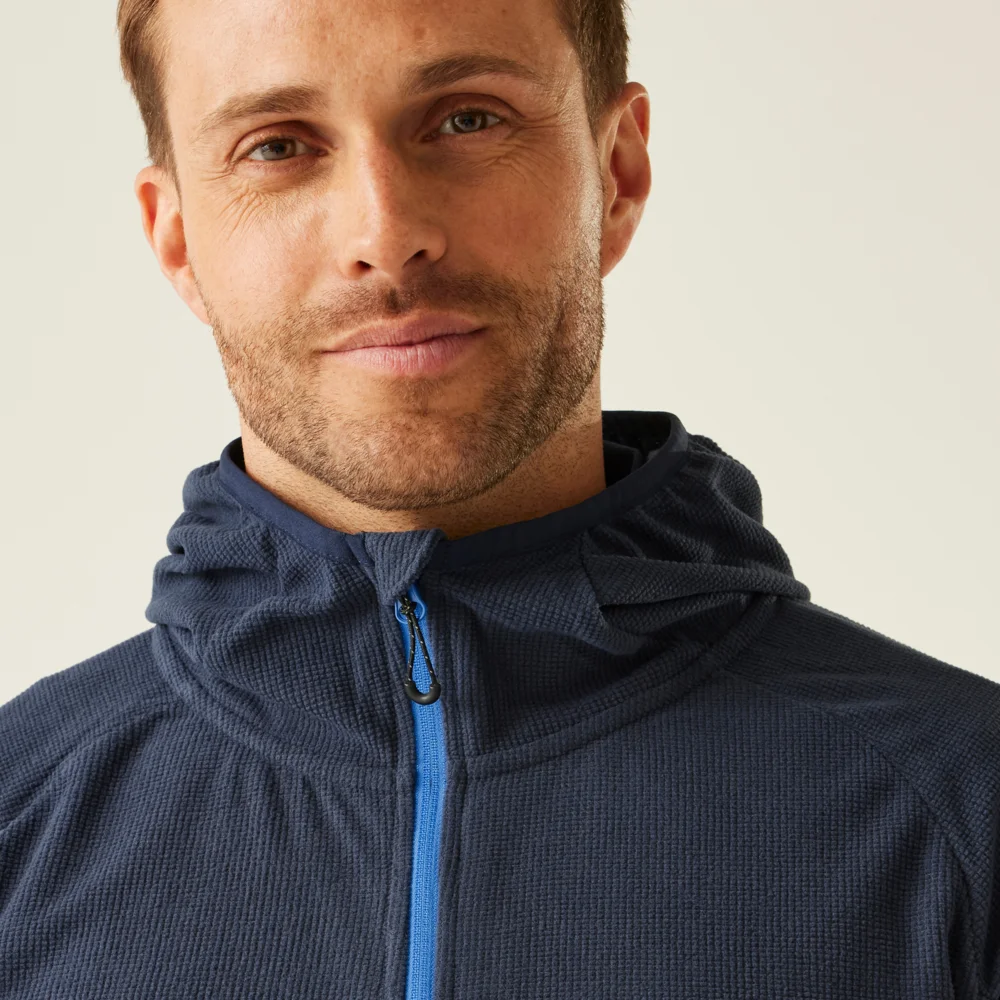 Hooded Structure Fleece Jacket "Navigate"