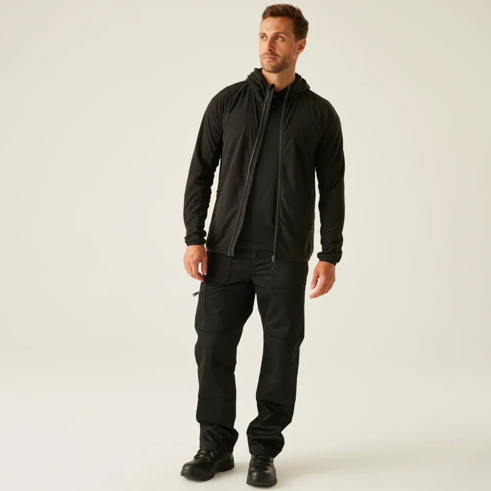 Hooded Structure Fleece Jacket "Navigate"