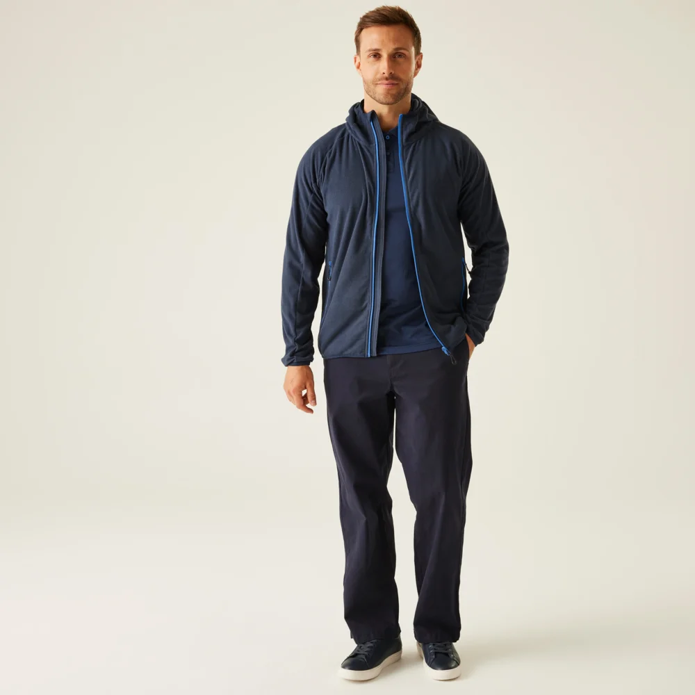 Hooded Structure Fleece Jacket "Navigate"