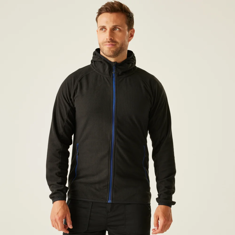 Hooded Structure Fleece Jacket "Navigate"