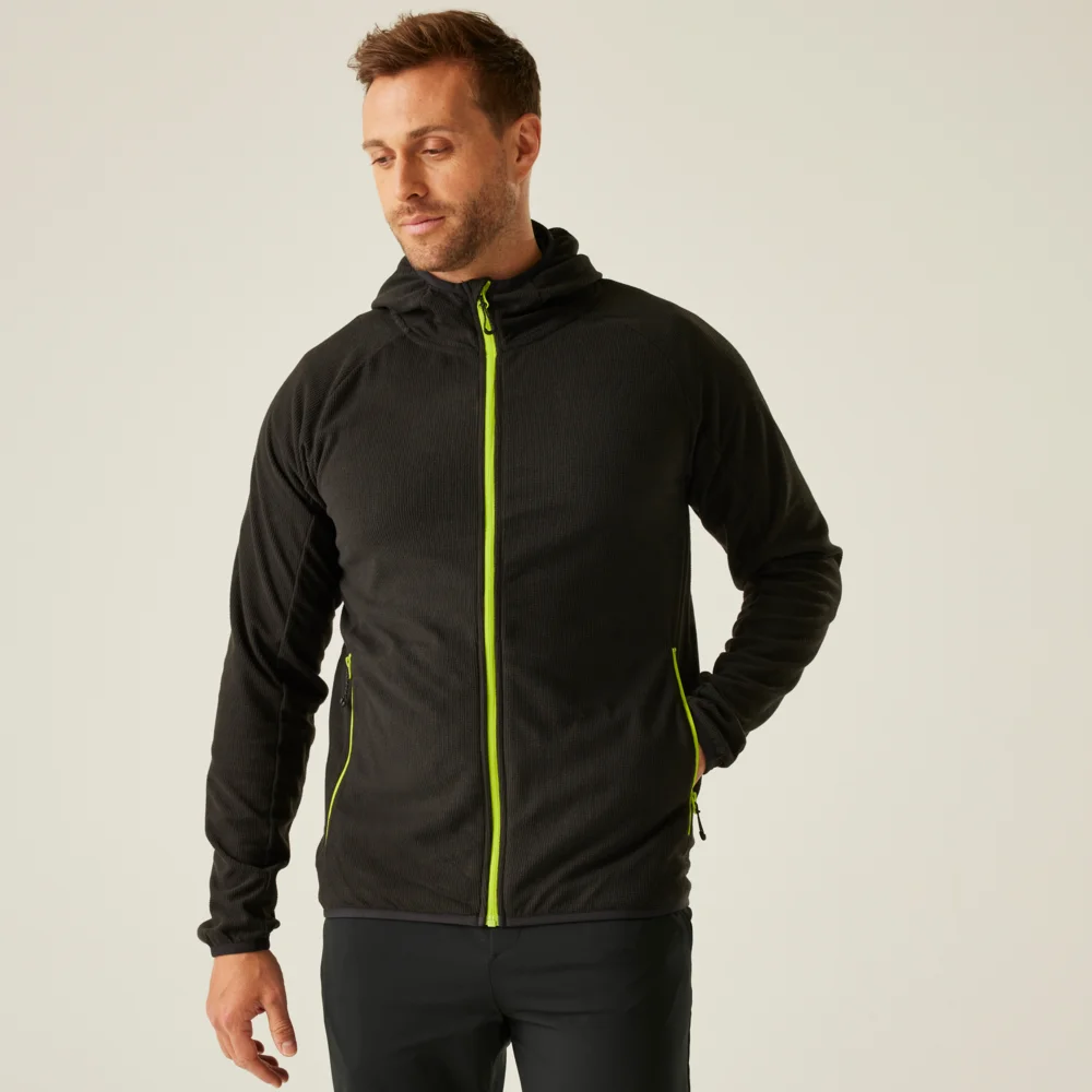 Hooded Structure Fleece Jacket "Navigate"