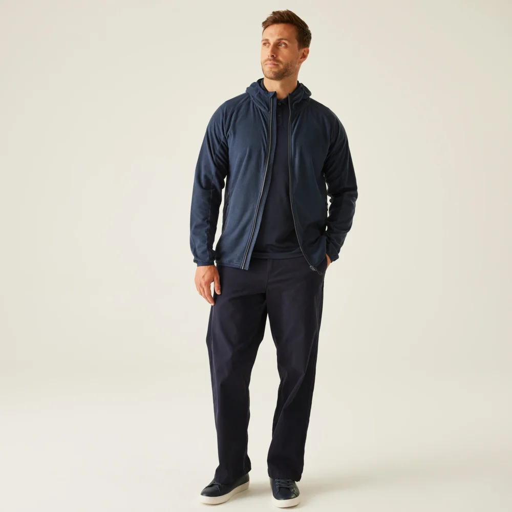 Hooded Structure Fleece Jacket "Navigate"