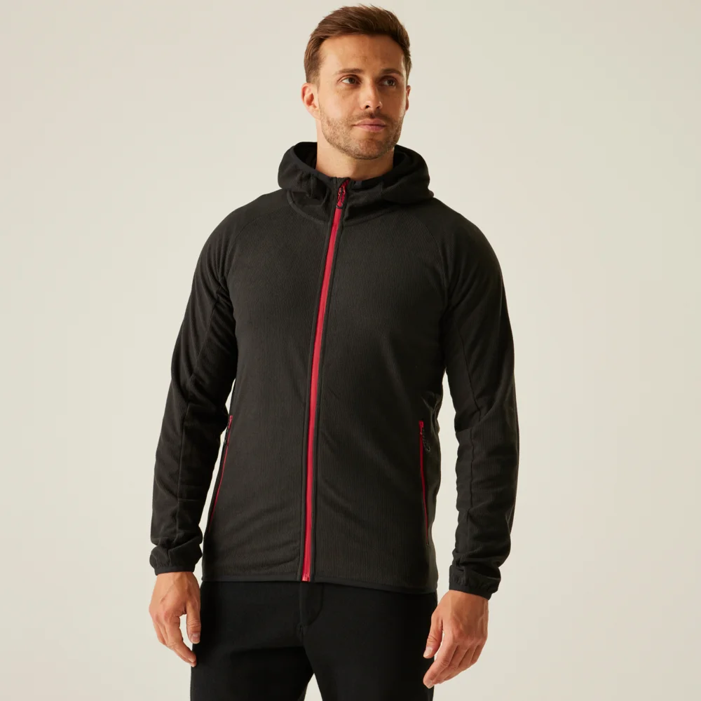Hooded Structure Fleece Jacket "Navigate"