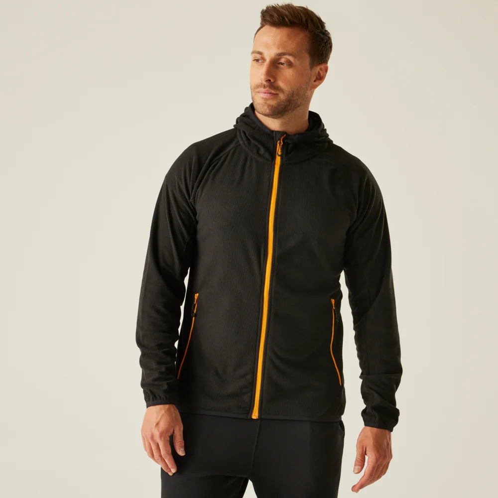 Hooded Structure Fleece Jacket "Navigate"