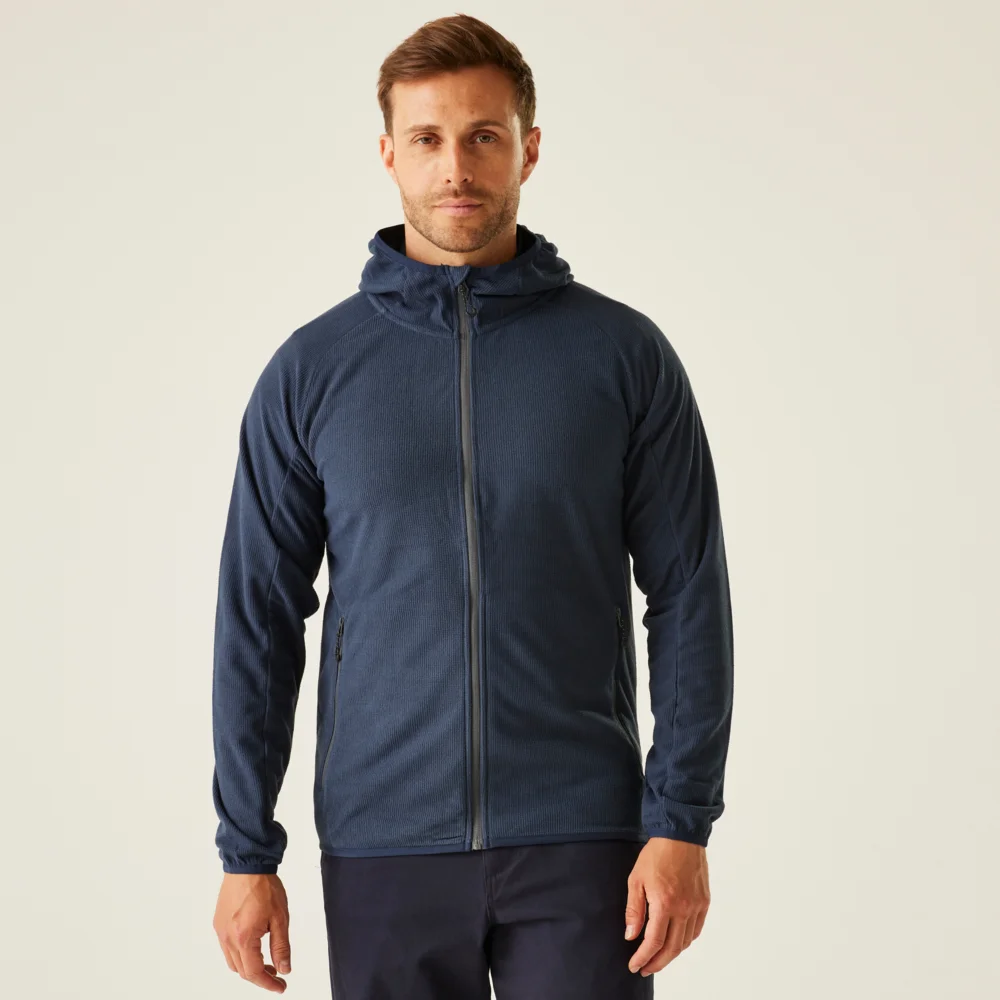 Hooded Structure Fleece Jacket "Navigate"