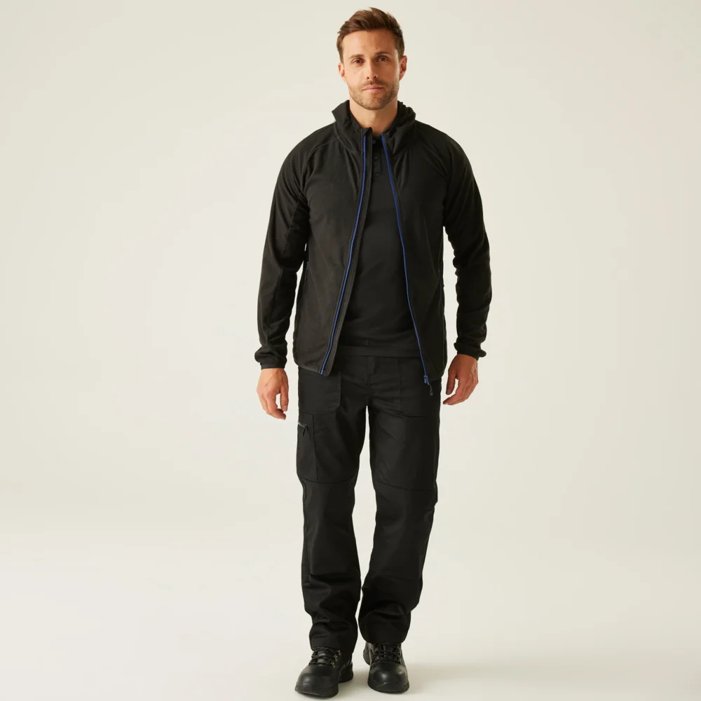 Hooded Structure Fleece Jacket "Navigate"