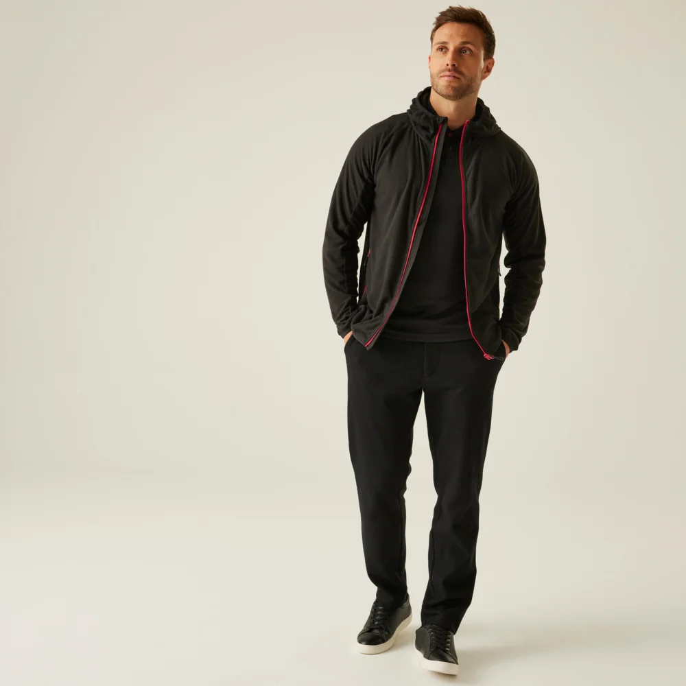Hooded Structure Fleece Jacket "Navigate"