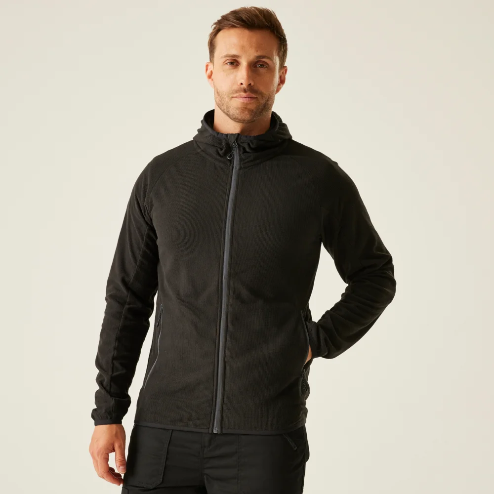 Hooded Structure Fleece Jacket "Navigate"