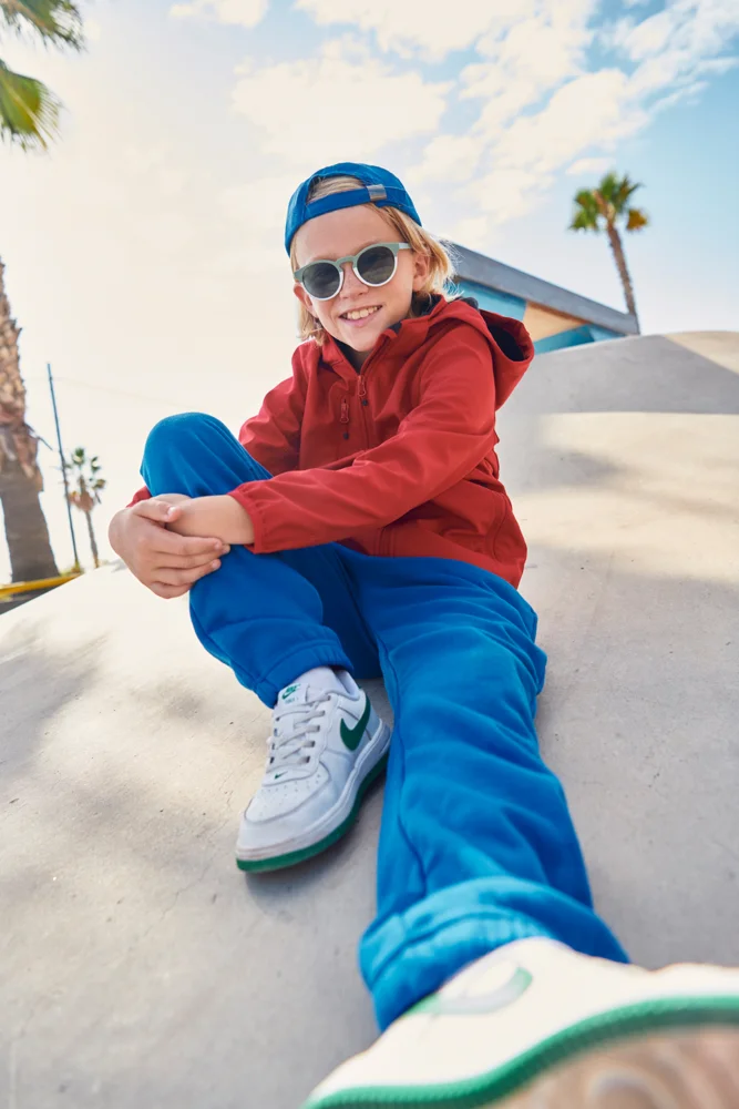 Kinder 3-Lagen Kapuzen Softshell Jacke