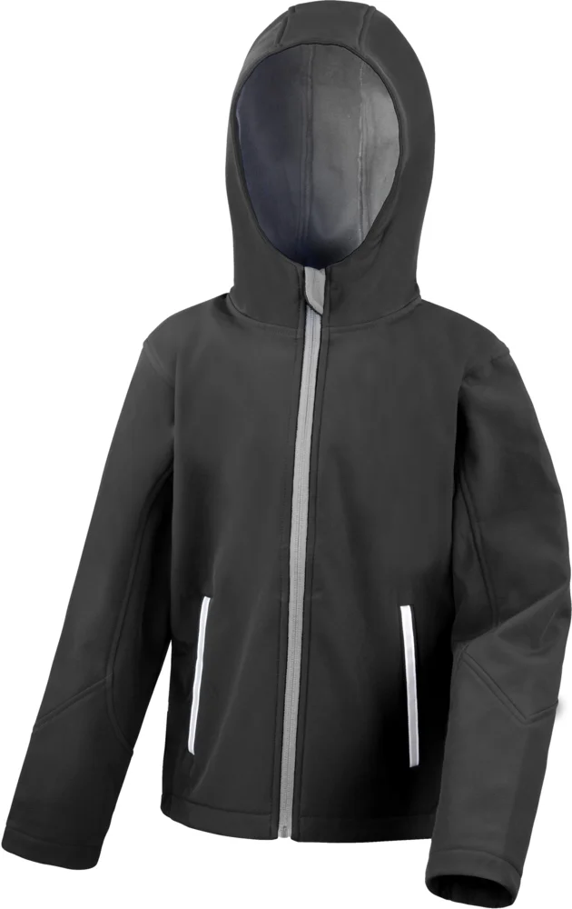 Kids' 3-Layer Softshell Hooded Jacket